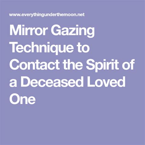 Summoning Spirits with the Help of the Occult Mirror